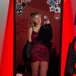 Lucy in the Sky Dark Red Medium Dress